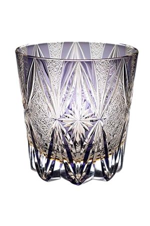 Aurora Key Vintage Crystal Whiskey Glass